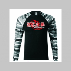 A.C.A.B. pánske tričko (nie mikina!!) s dlhými rukávmi vo farbe " metro " čiernobiely maskáč gramáž 160 g/m2 materiál 100%bavlna
